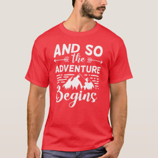 T-shirt L'aventure de camping commence avec nos amis de ca