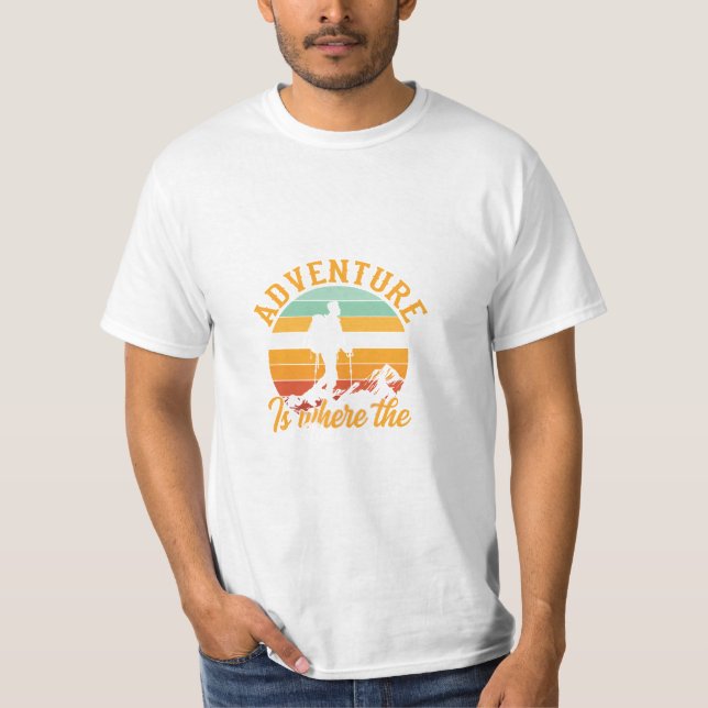 T-shirt L'aventure est là où se trouve le coeur (Devant)