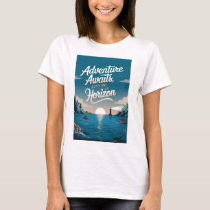 T-shirt L'aventure vous attend, au-delà de l'horizon