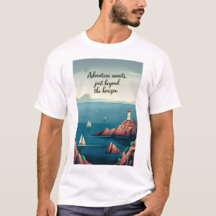 T-shirt L'aventure vous attend, au-delà de l'horizon