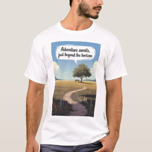 T-shirt L'aventure vous attend, au-delà de l'horizon
