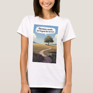 T-shirt L'aventure vous attend, au-delà de l'horizon