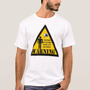 T-shirt L'avertissement de cette personne peut parler des