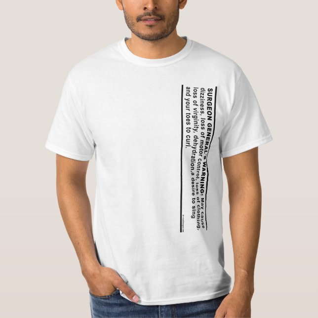 T-shirt L'avertissement du chef du service fédéral de (Devant)
