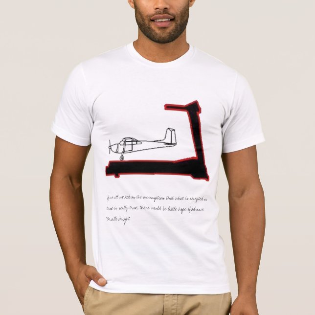 T-shirt L'avion sur un tapis roulant… (Devant)