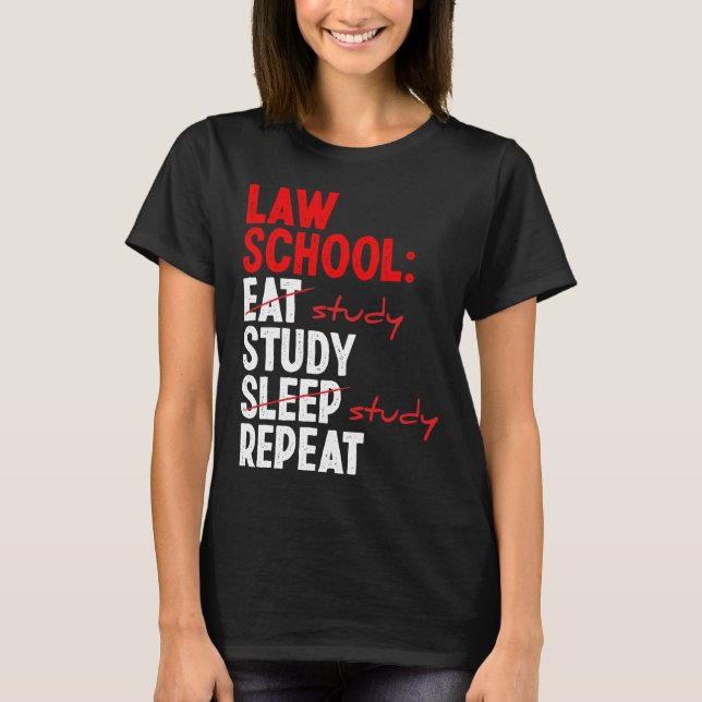 T-shirt Law School Essentials Law School Gradute Law (Devant)