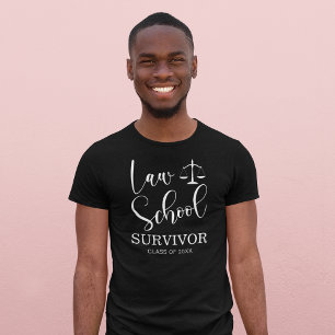 T-shirt Law School Survivor Funny Graduate