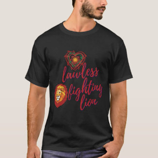T-shirt Lawless fighting lion