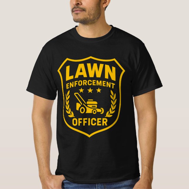T-shirt lawn enforcement officer (Devant)
