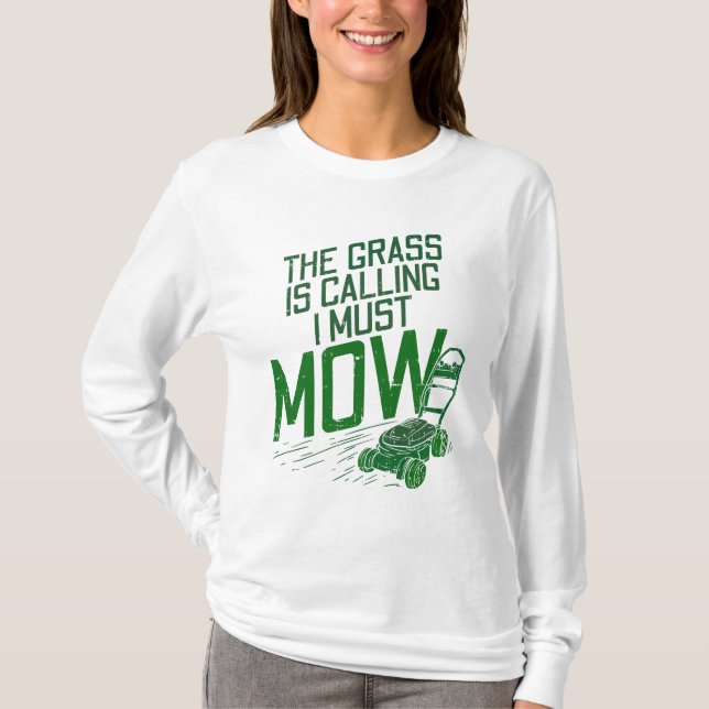 T-shirt Lawn Mowing (Devant)