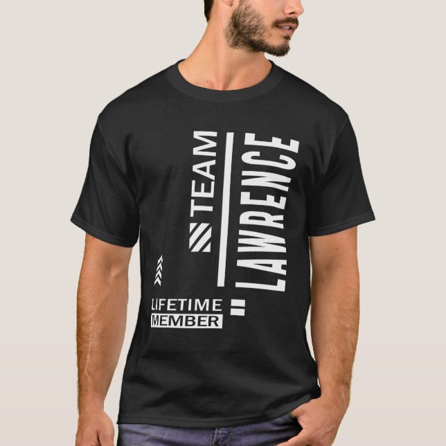 T-shirt Lawrence Nom personnalisé Cadeau Anniversaire (Devant)