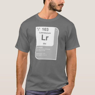 T-shirt Lawrencium (Lr)