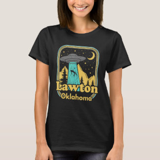 T-shirt Lawton Oklahoma Ufo Alien 80s Vintage Retro State