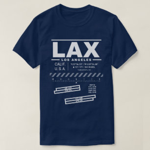 T-shirt LAX de l'aéroport international de Los Ang