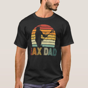 T-shirt Lax Papa Sport Aimer Papa Lacrosse Joueur Père