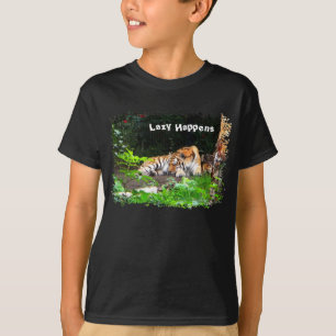 T-shirt Lazy arrive le tigre de Sibérie