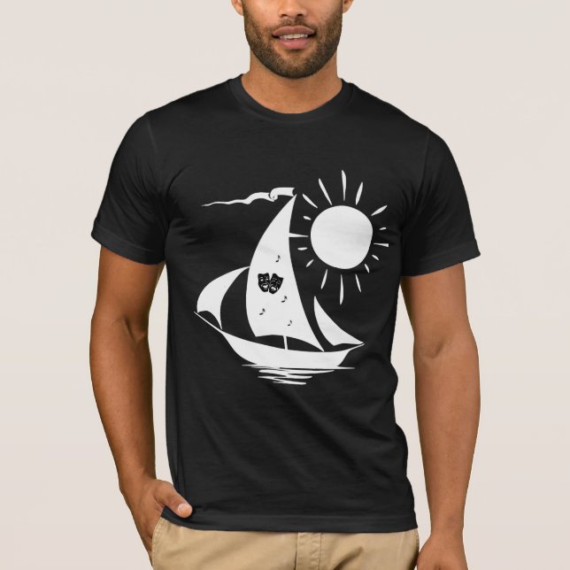 T-shirt Lazy Day Théâtre de voile Musique Blancs (Devant)