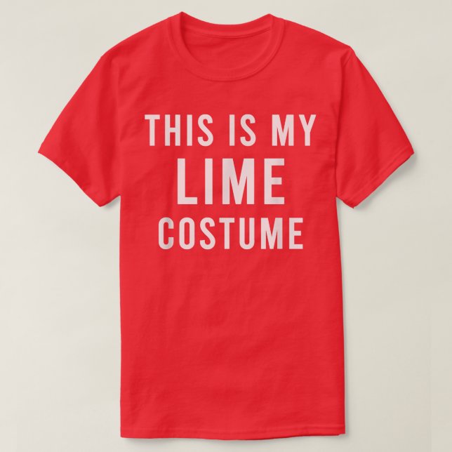 T-shirt Lazy Lime Tequila Costume Drôle Trick Treat Candy (Design devant)