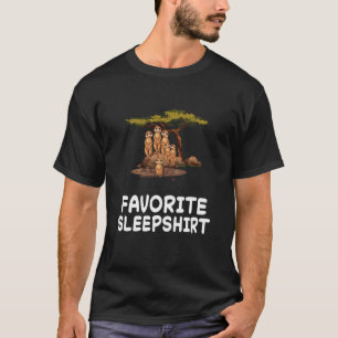 T-shirt Lazy Meerkat Meerkats Nap Dormir Pyjama P