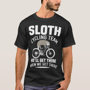 T-shirt Lazy Sloth Cycling Team Funny Mtb Cycling Cadeau D