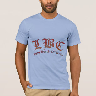 T-shirt lbc, long beach, californie, surf, plage, océan, s