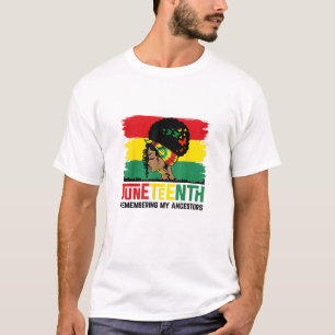 T-shirt Le 11° juin commémorant mes ancêtres célèbre Blac