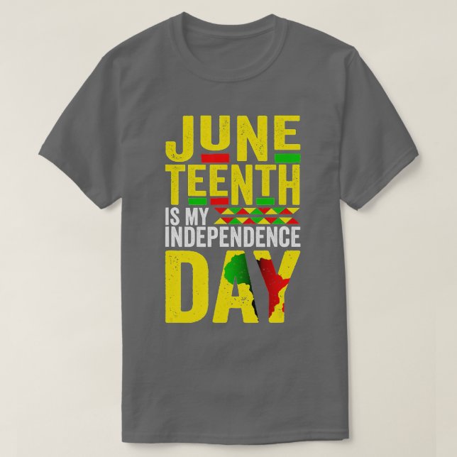 T-shirt Le 11 juin est ma fête de l'indépendance 1865 Ame  (Design devant)