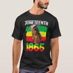 T-shirt Le 11 juin est ma fête de l'Indépendance Black Gir
