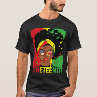 T-shirt Le 11° juin évoque mes ancêtres Liberté noire