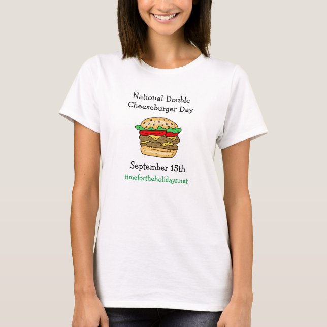 T-shirt Le 15 septembre est le jour national du double che (Devant)