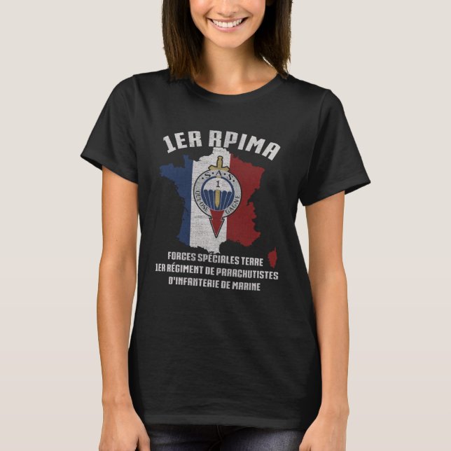 T-shirt Le 1er parachutisme d'infanterie de la RDIM (Devant)