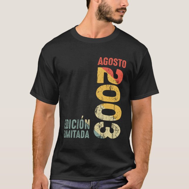 T-shirt Le 2003 août 2003 2003 2003 (Devant)