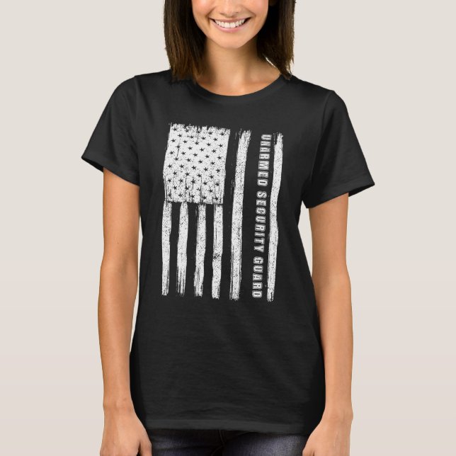 T-shirt Le 4 juillet pour hommes garde de sécurité non arm (Devant)