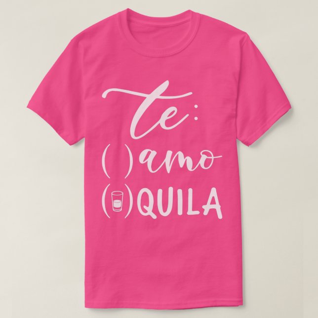 T-shirt Le Amo Te Quila Bachelorette Party 2 (Design devant)