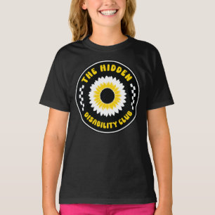 T-shirt le badge de tournesol du club pour personnes handi