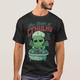 T-shirt Le Bain de Cthulhu Funny Horror Monster Don 1