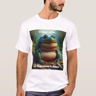 T-shirt Le baiser d'aujourd'hui est le prince de demain