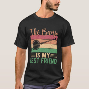 T-shirt Le Banjo Est Mon Meilleur Ami Banjo Player