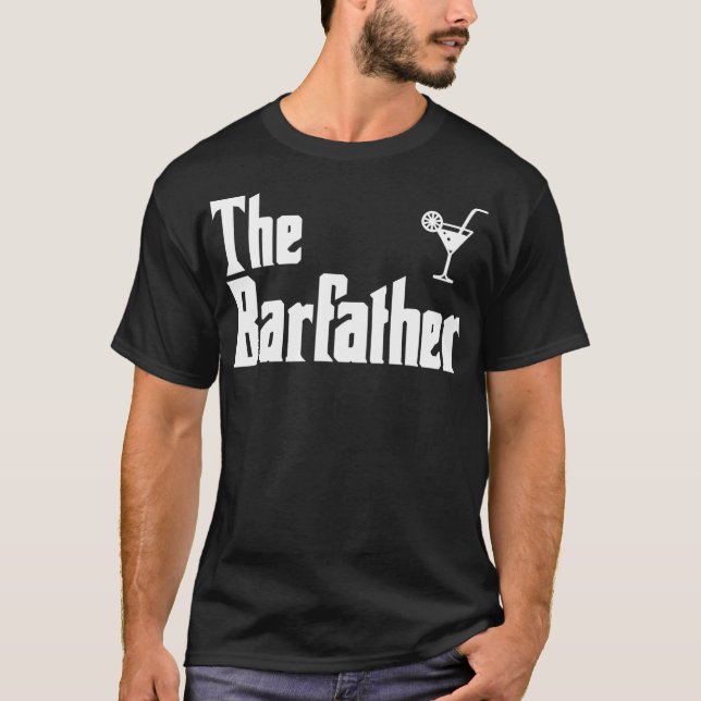 T-shirt Le barman de père Funny  (Devant)