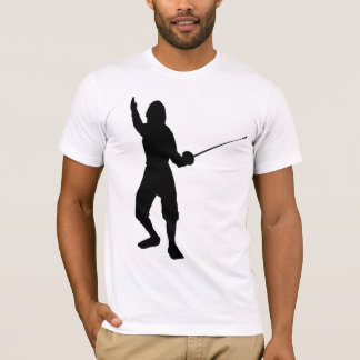 T-shirt le barrière-jeu, escrime, patin, sport, gymnase,