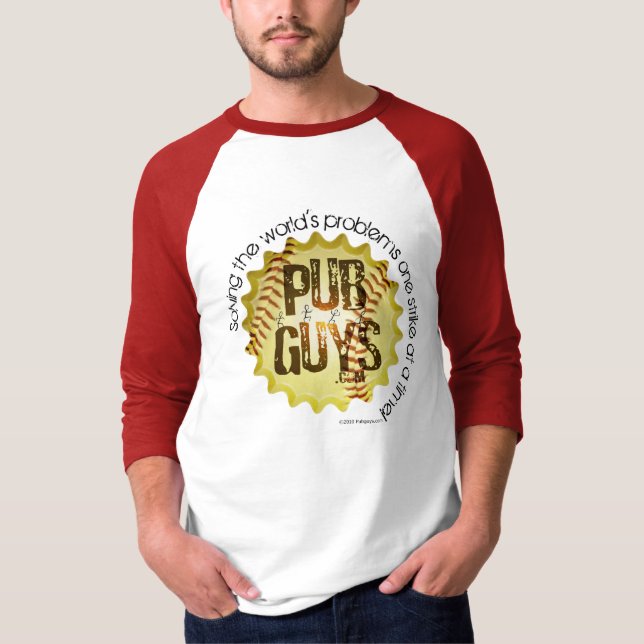 T-shirt Le base-ball d'amour de PubGuys (Devant)