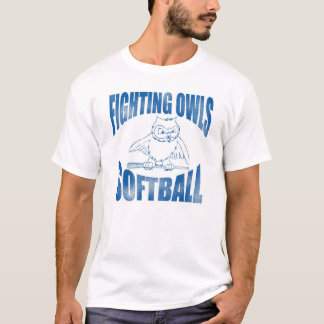 T-shirt Le base-ball de combat de hiboux
