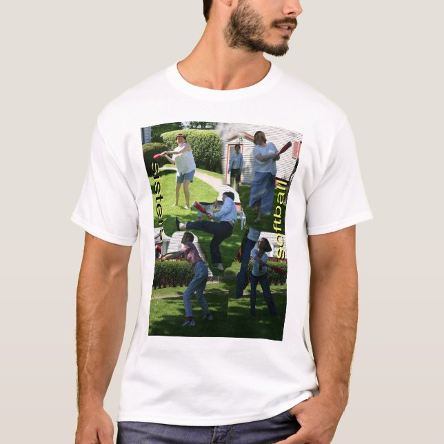 T-shirt Le base-ball de soeurs (Devant)