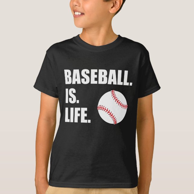 T-shirt Le base-ball est la vie (Devant)