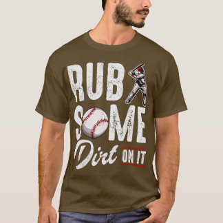 T-shirt Le Baseball A Frappé Un Peu Sur Elle