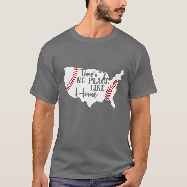 T-shirt Le baseball américain n'est pas un endroit comme c (Devant)