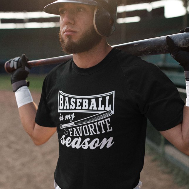 T-shirt Le Baseball Est Ma Saison Préférée (Créateur téléchargé)