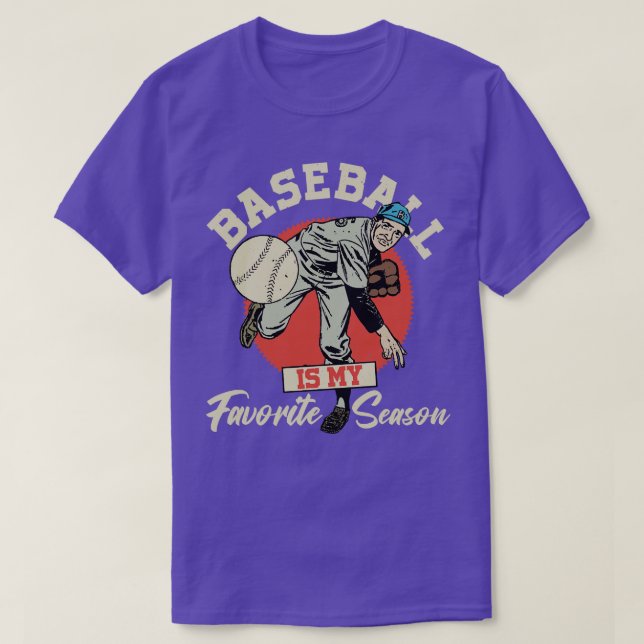 T-shirt Le Baseball Est Ma Saison Préférée 1 (Design devant)