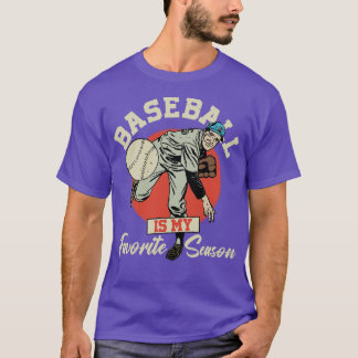T-shirt Le Baseball Est Ma Saison Préférée 1