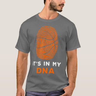 T-shirt Le Basket-Ball Est Dans Mon ADN Finger Hoodie Café